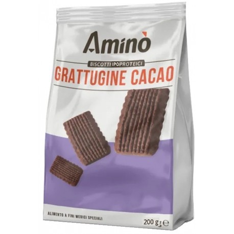 Nove Alpi Aminò Grattugine Cacao Biscotti al cacao ipoproteico per gestione dietetica 200 g