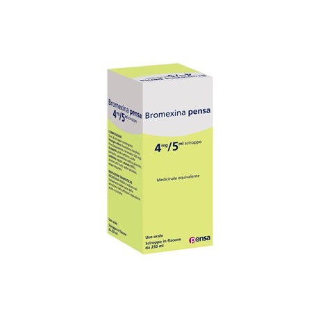 Bromexina Pensa 4 mg/5 ml 250 ml sciroppo