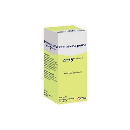 Bromexina Pensa 4 mg/5 ml 250 ml sciroppo