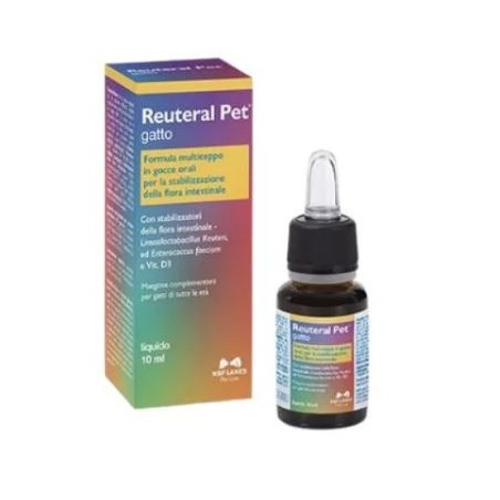 Reuteral Pet Gatto integratore per benessere intestinale in gocce 10 ml