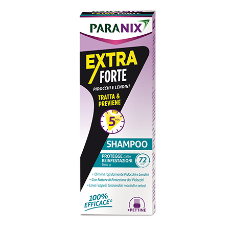 Paranix Shampoo trattamento extra forte contro pidocchi e lendini 200 ml