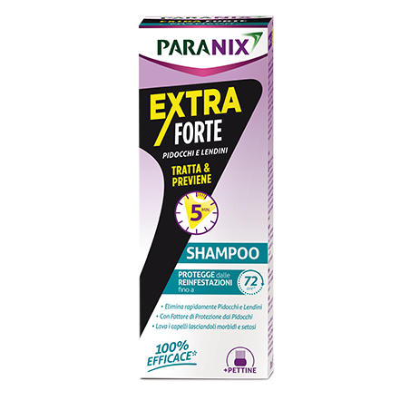 Paranix Shampoo trattamento extra forte contro pidocchi e lendini 200 ml