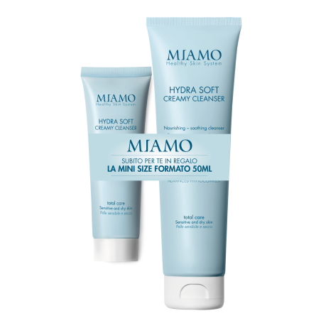 Miamo Hydra Soft Creamy Cleanser - Detergente viso nutriente 150 ml + travel size omaggio