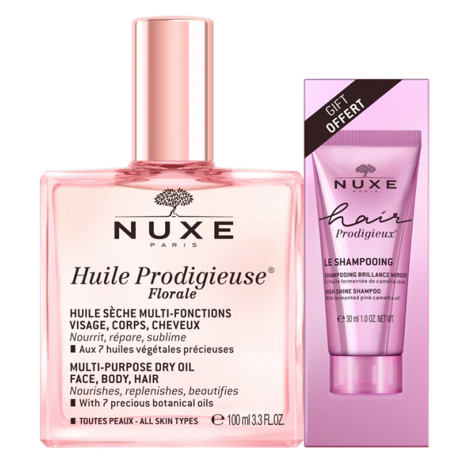 Nuxe Huile Prodigieuse Florale Olio secco floreale 100 ml + shampoo 100 ml OMAGGIO