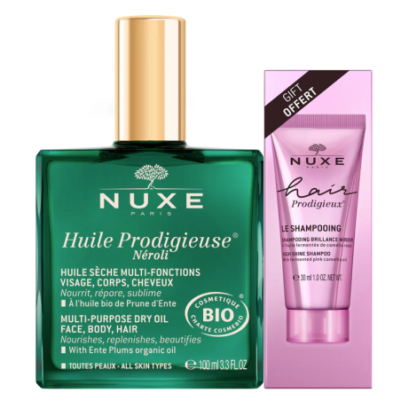 Nuxe Huile Prodigieuse Neroli olio neroli 100 ml + shampoo 100 ml OMAGGIO