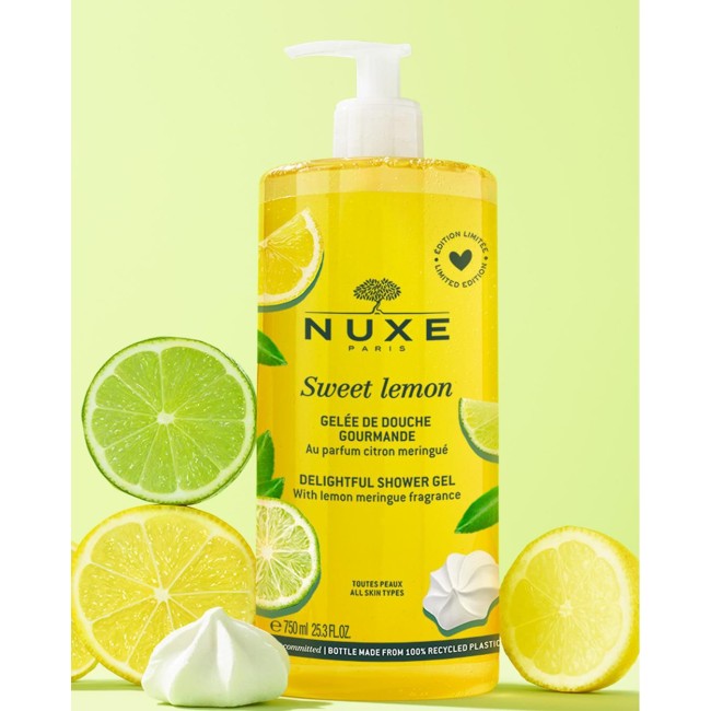 Nuxe Sweet Lemon gel doccia limone e meringa 750 ml