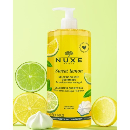 Nuxe Sweet Lemon gel doccia limone e meringa 750 ml