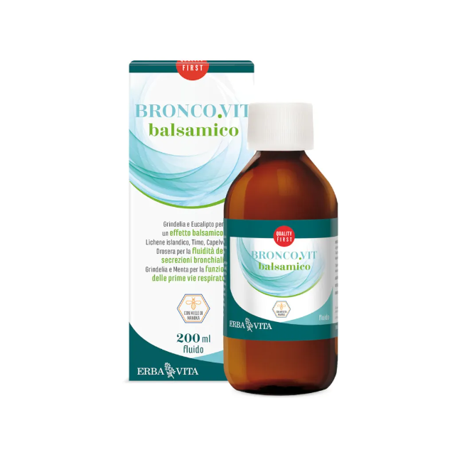 Erba Vita Broncovit Balsamico sciroppo per le vie respiratorie 200 ml