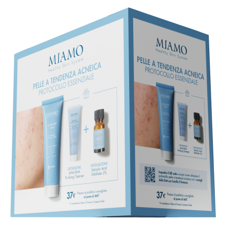 Miamo Acnever Protocollo Essenziale Acne - Acnever Cream + omaggi