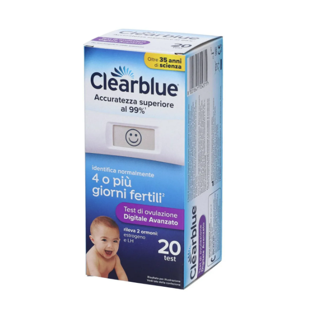 Clearblue 10test di ovulazione digitale avanzato con doppio indicatore