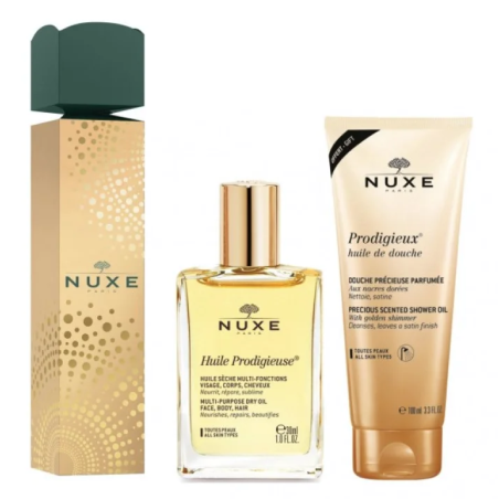 Nuxe Cracker Huile Prodigieuse Classic cofanetto olio 30 ml + gel doccia