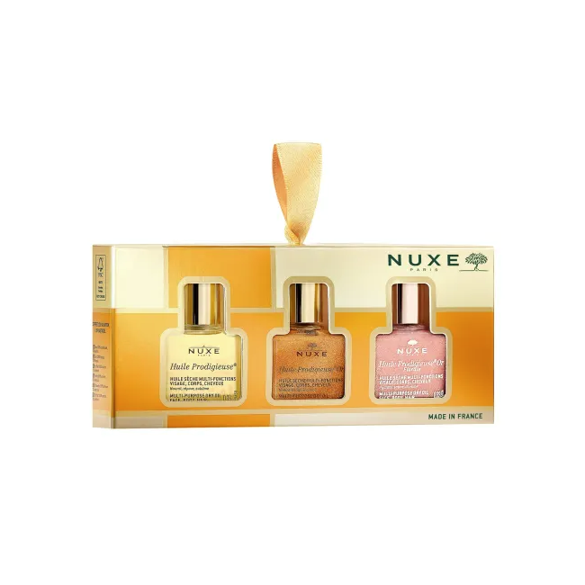 Nuxe Les 3 Prodigieux cofanetto regalo mini Huile Prodigieuse 10 ml