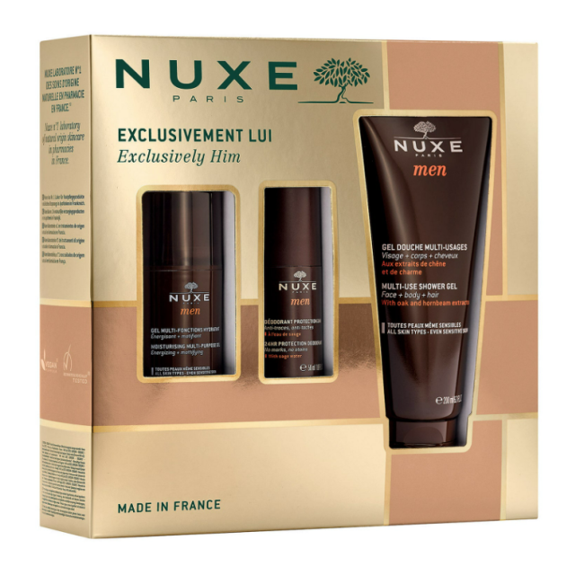 Nuxe Men Cofanetto - Idea regalo da uomo routine viso corpo Nuxe