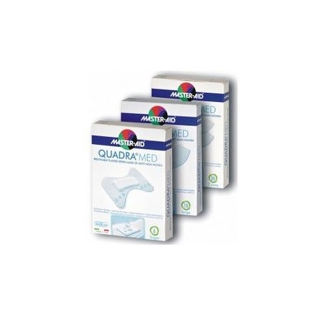 M-AID Quadra Med Cerotto Traspirante con Disinfettante Extra 10 Pezzi