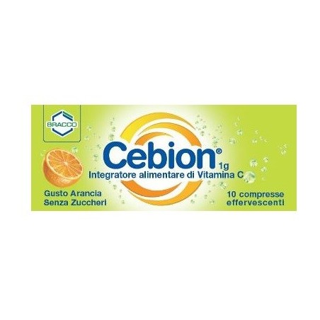 Cebion integratore di vitamina C senza zuccheri gusto arancia 10 compresse