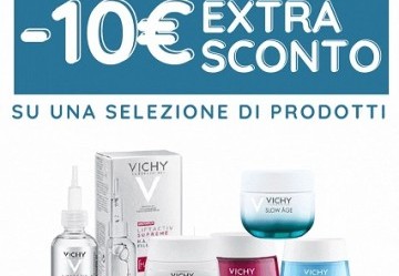 Vichy: extra sconto di 10€ su una selezione di prodotti antirughe - PROMOZIONE TERMINATA