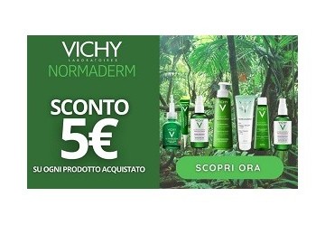 Vichy Normaderm: 5€ di sconto su ogni prodotto acquistato! - PROMOZIONE TERMINATA