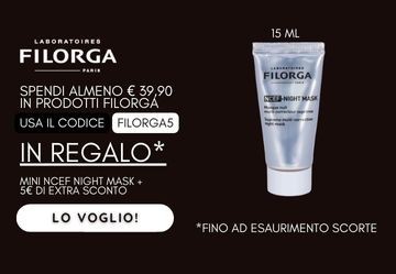 Black Week Filorga: 5€ di extra sconto e maschera in regalo!